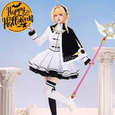 【In Stock】Anime Cardcaptor Sakura Cosplay Kinomoto Sakura Black and White Dress Cosplay Costume Cosplay Costumes
